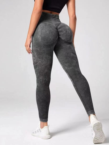 Hollow Design Seamless Leggings High Waist Hip Lifting Running Sports Fitness Yoga Pants Fashion Womens Clothing - GBAStar
